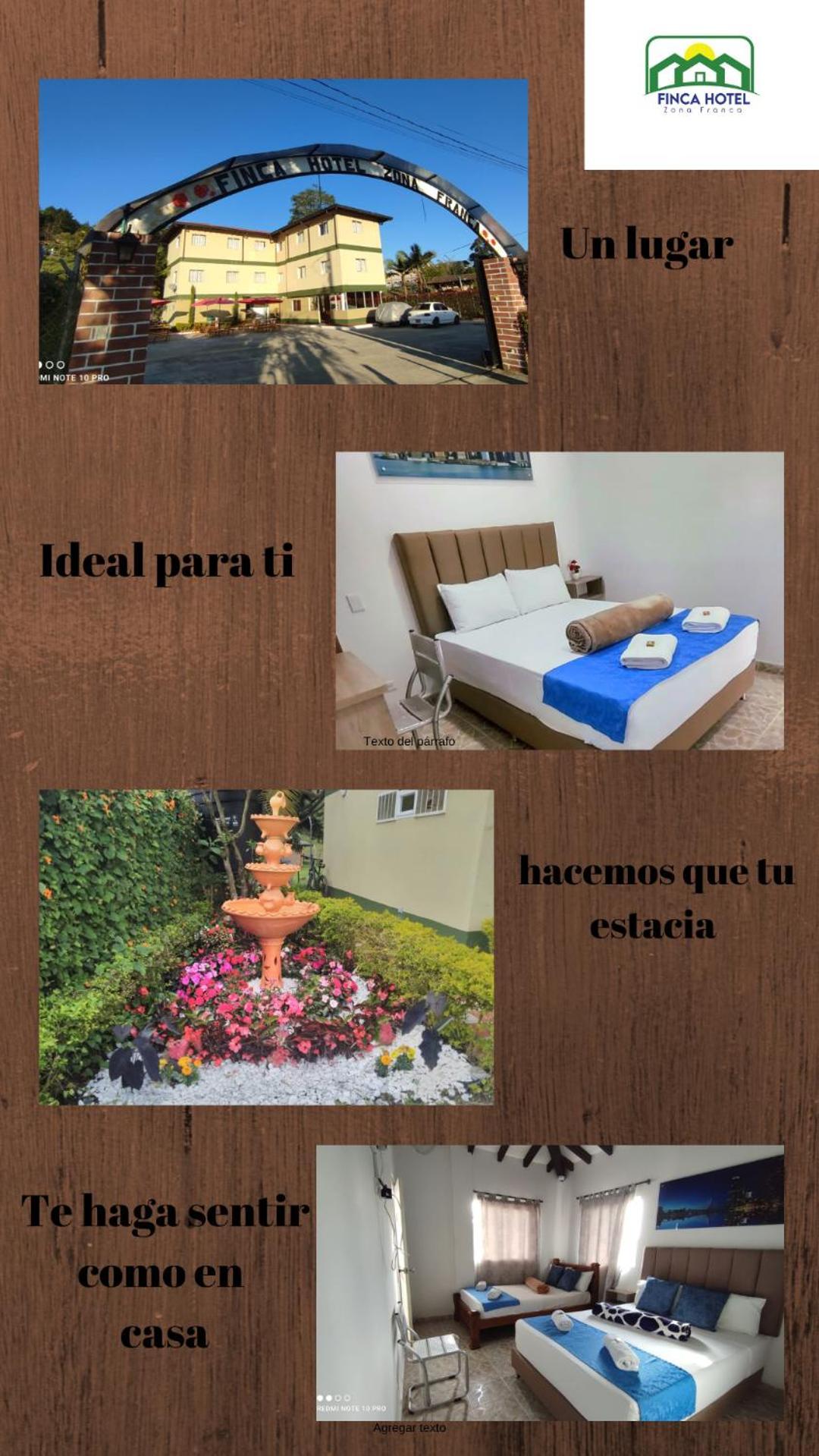 Finca Hotel Zona Franca Rionegro Exterior photo